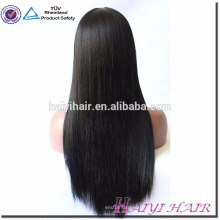 Qingdao Haiyi Cheveux Vierge Cuticules Alignés Cheveux Soyeux Droite Full Lace Perruque Pour Les Femmes Noires
